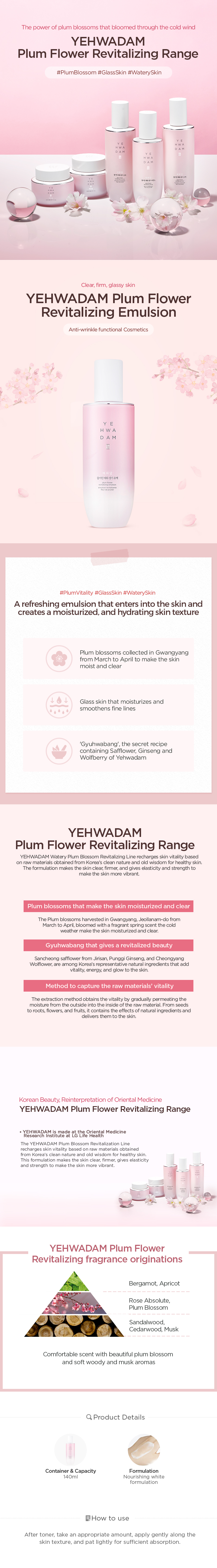Yehwadam Plum Flower Revitalizing Emulsion
