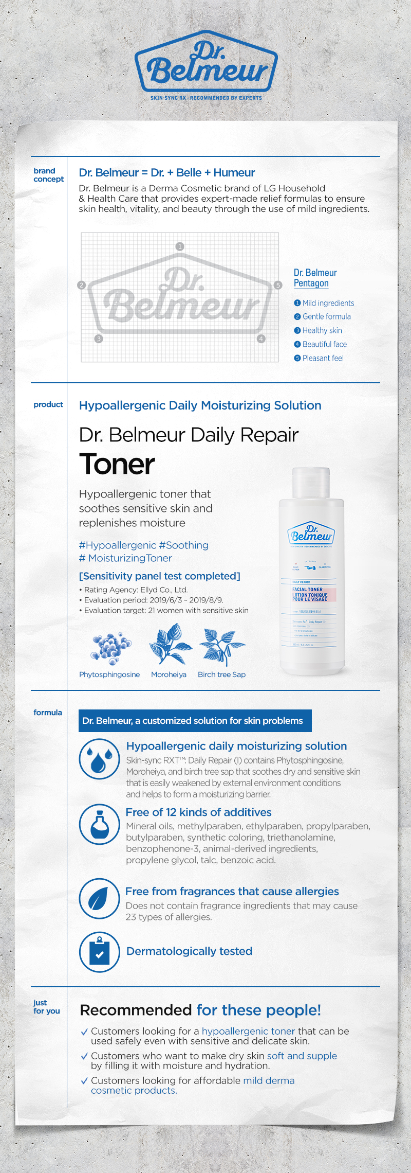 Dr.Belmeur Daily Repair Facial Toner