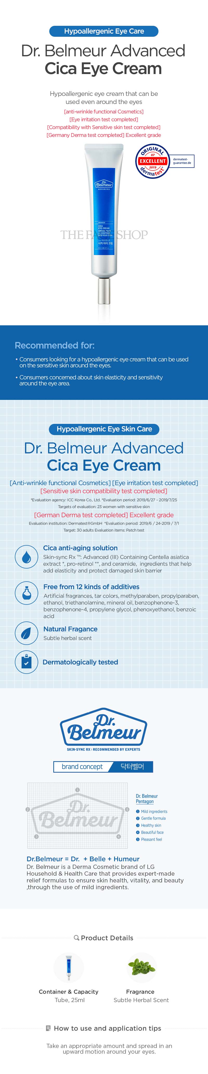 Dr Belmeur Advanced Cica Eye Cream